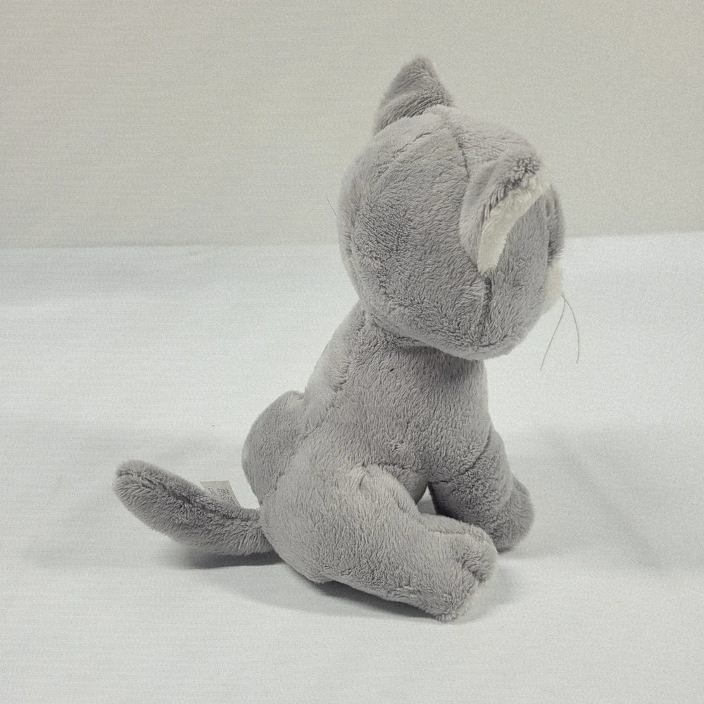 Vintage Pound Purries Gray Plush Kitty Cat Sitting‎ Up KItten Stuffed Animal